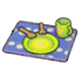 Flowery table setting