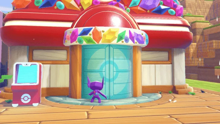 Talk to Sableye In Front of the Pokemon Center