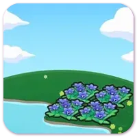 Hydrated graceful flower bed