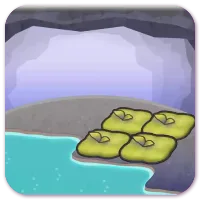 Mossy hot spring