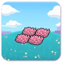 Elevated pink tall grass