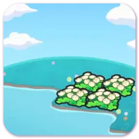 Hydrated fluffy flower bed