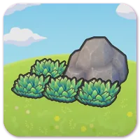 Boulder-shaded tall grass habitat