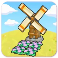 Windy flower bed